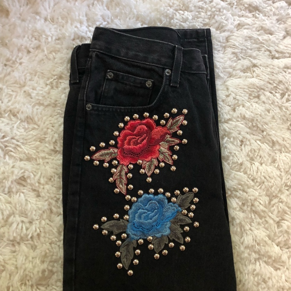 LF Rose Studded Boyfriend Jeans